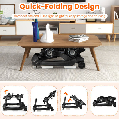 4-In-1 Baby Push Walker with Adjustable Height and Speed