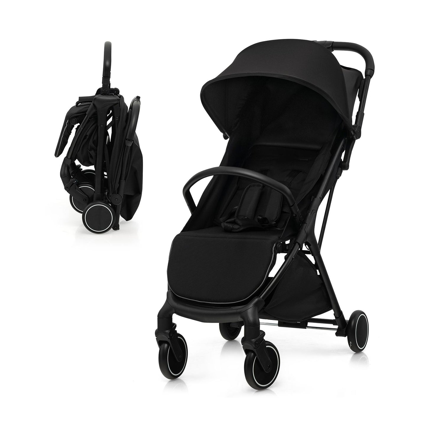 Lightweight Baby Stroller with Detachable Seat Cover