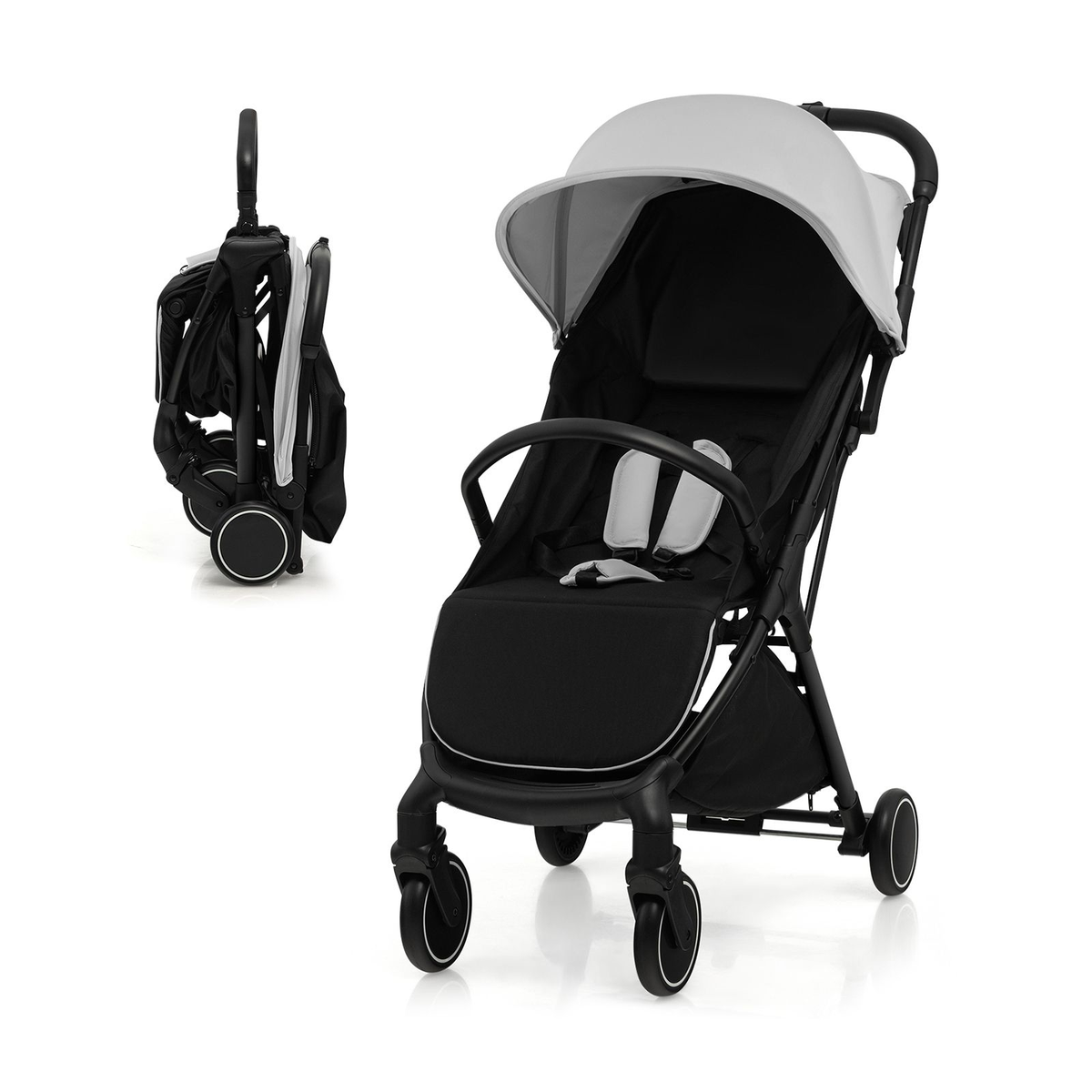 Lightweight Baby Stroller with Detachable Seat Cover