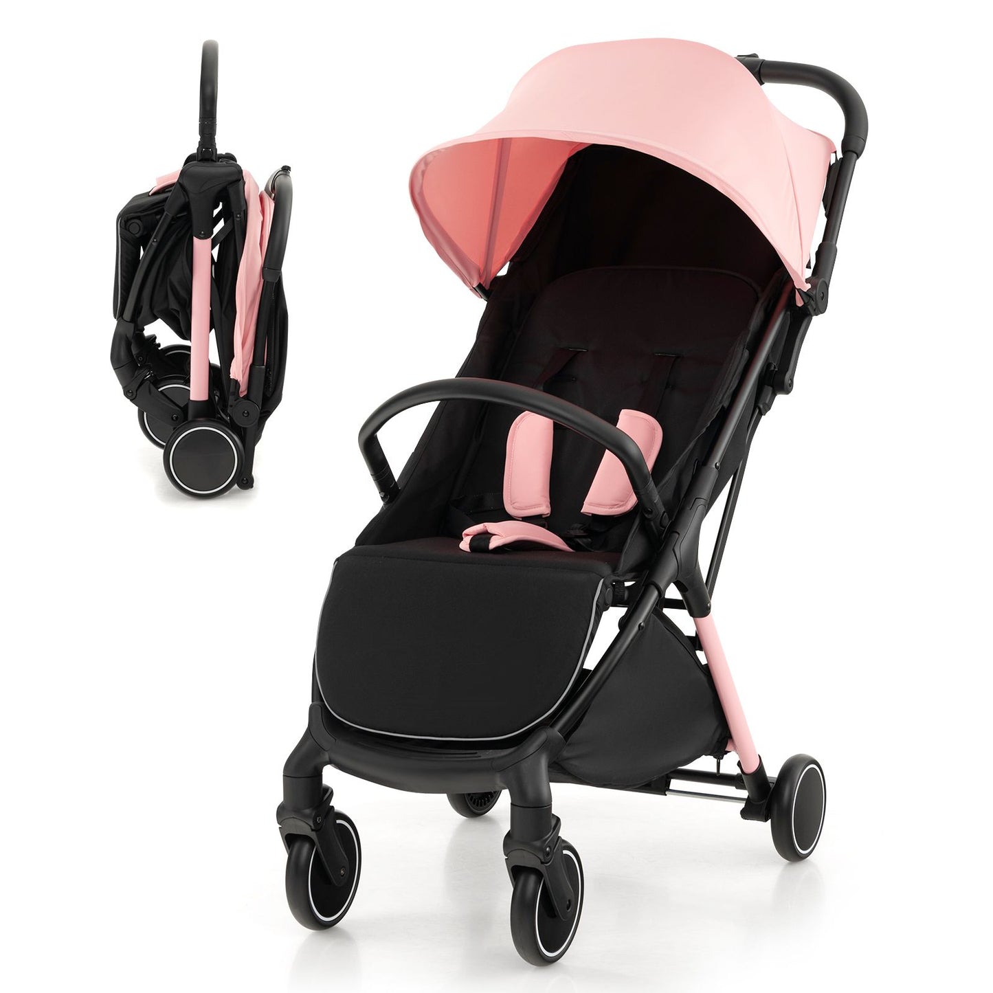 Lightweight Baby Stroller with Detachable Seat Cover