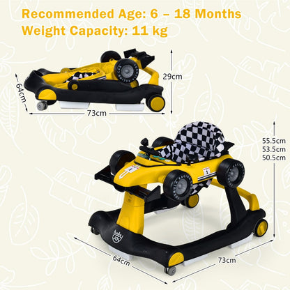 4-In-1 Baby Push Walker with Adjustable Height and Speed