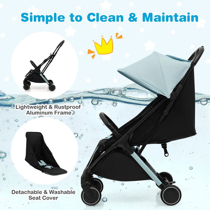 Lightweight Baby Stroller with Detachable Seat Cover