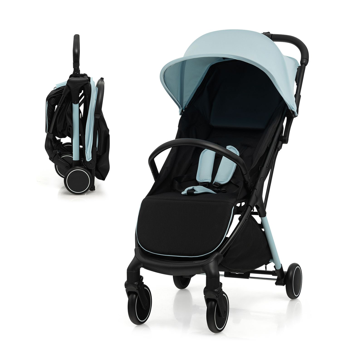 Lightweight Baby Stroller with Detachable Seat Cover