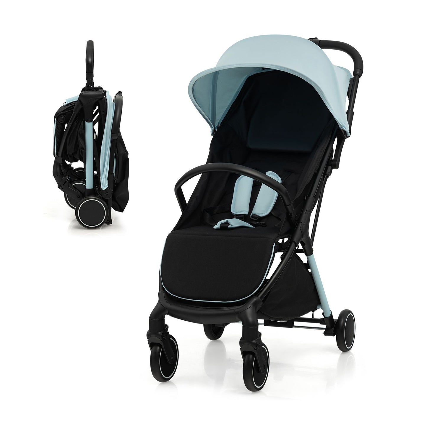 Lightweight Baby Stroller with Detachable Seat Cover
